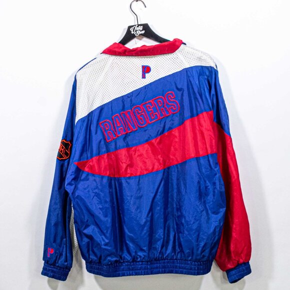 New York Rangers Pro Player Windbreaker Jacket XL VTG 90s Hockey NHL - Picture 2 of 10